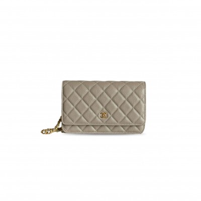 CHANEL CAVIAR QUILTED WALLET ON CHAIN WOC AP0250 (19*13*3cm) 